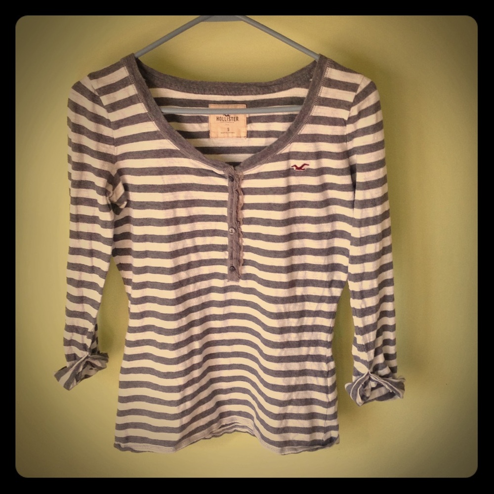 Womens 3/4 Sleeve Hollister Shirt